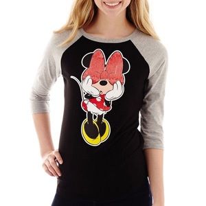 Disney Minnie Mouse Sequin Raglan T-shirt